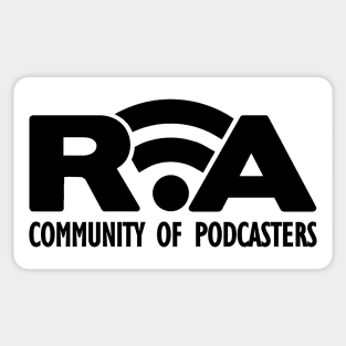 RVA Community of Podcasters (Black Letters) Sticker